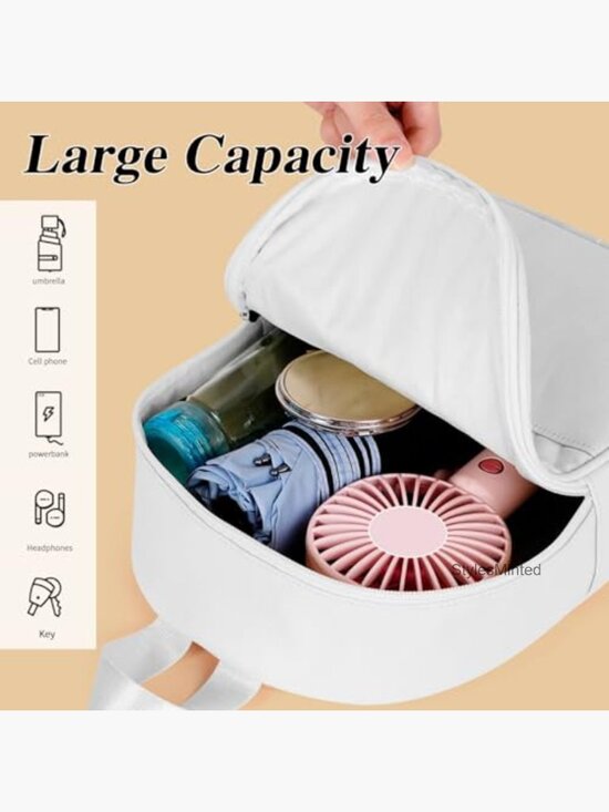 Mini PU Leather Backpack Purse Adjustable Strap Daypack